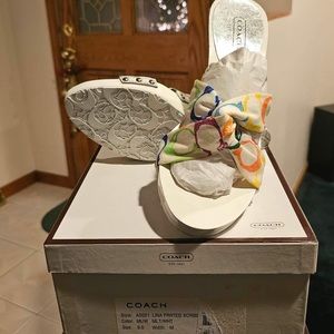 NWT COACH Multicolor Sandal sz 9